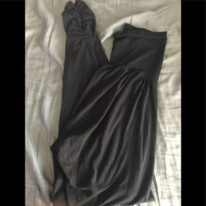 **maternity essentials black ruched leggings**